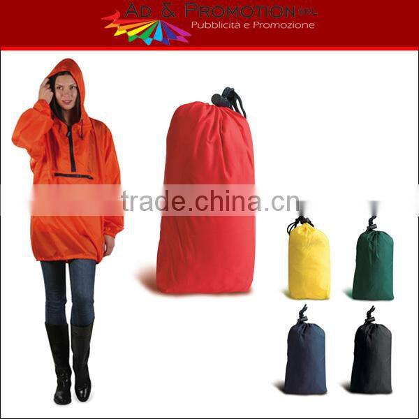 Super Quality PU Coated Nylon Raincoat Rain Poncho