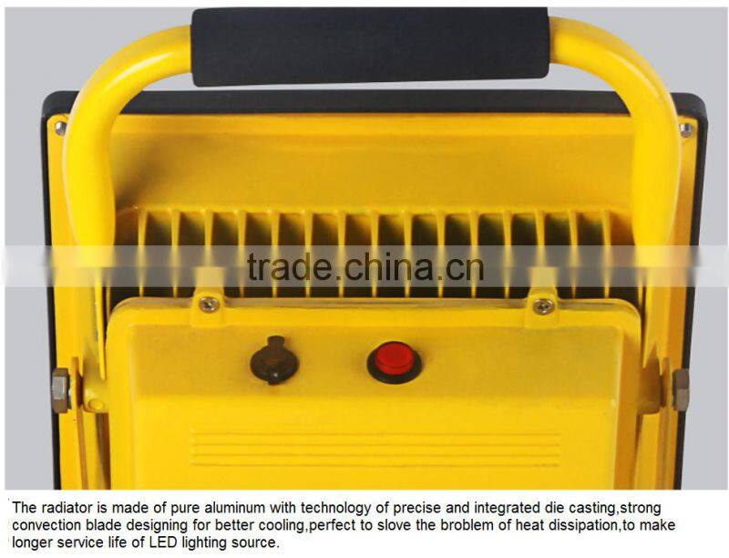 10W 20W 30W 50W cob rehcargeable & portable 20w LED flood light