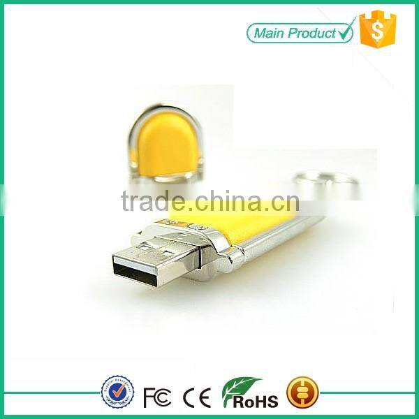 Alibaba shipping supplier hot sale 8gb leather usb flash drive