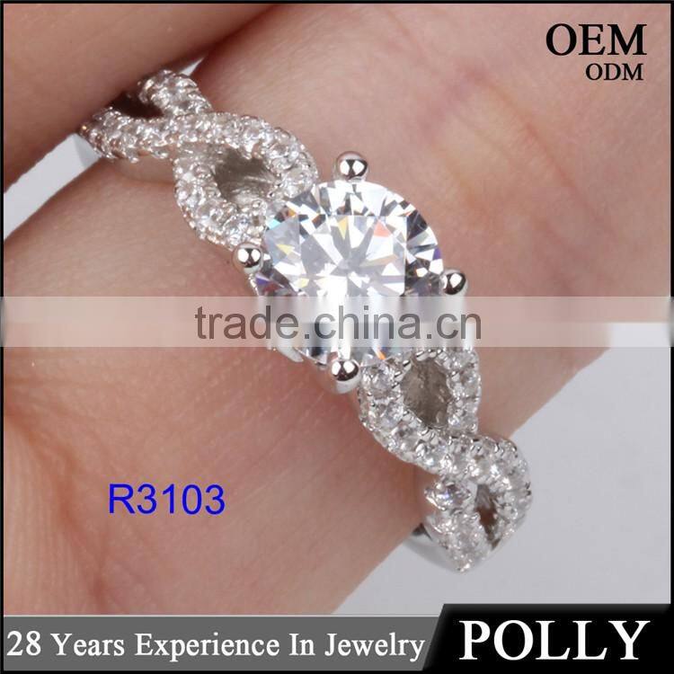 Thailand jewelry manufacturer ring made of big stone 18k gold plating ring designs