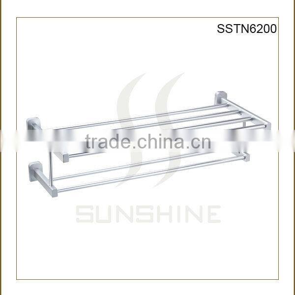 SSTN6200 Bathroom and toilet double aluminum towel rail brackets