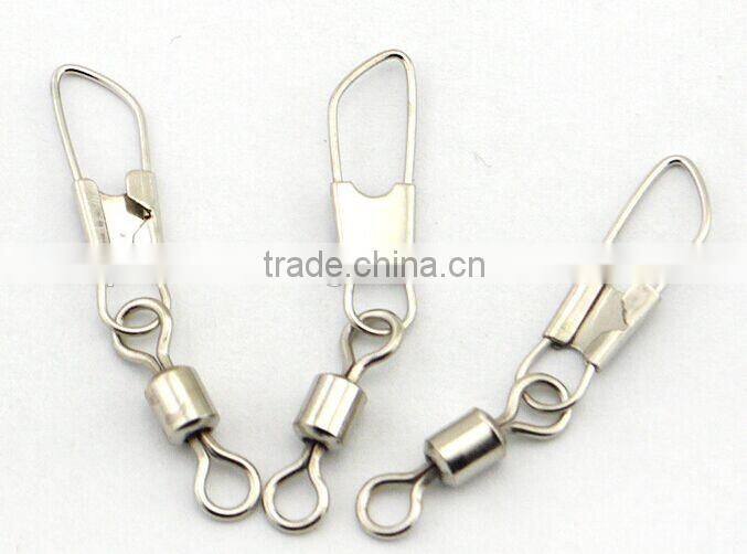 Rolling swivel with Safety snap Fishing Swivels Fishing Hook Connector