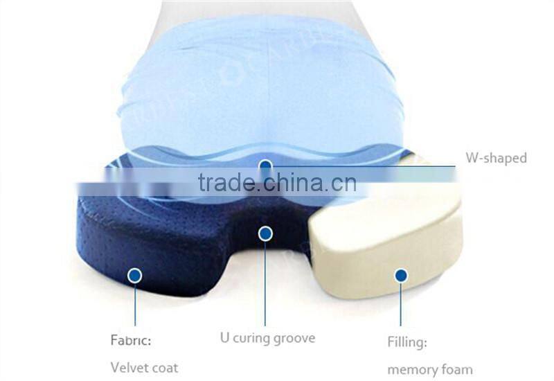 Coccyx orthopedic comfort foam seat cushion