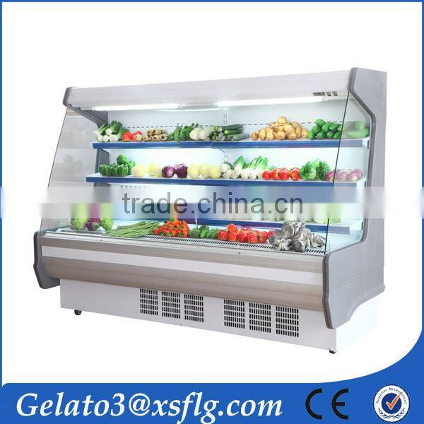Supermarket used refrigerator open display case