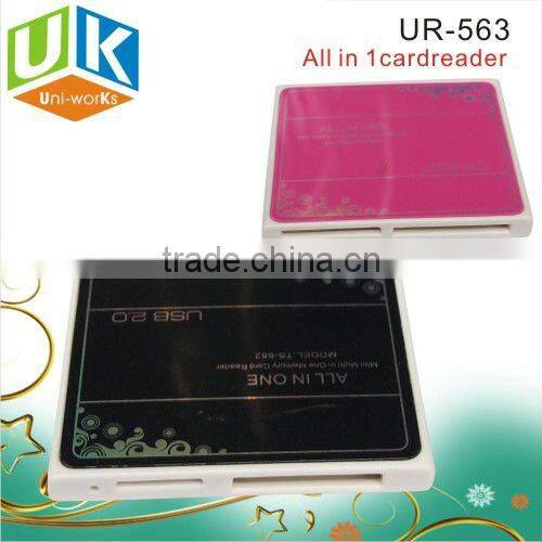 USB 2.0 all in one memory smart Slim card reader