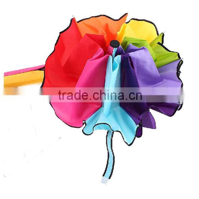 New inventions 3 fold sun protection rainbow umbrella for sale