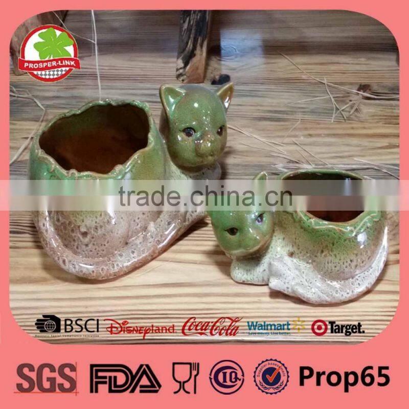 Spring Animal Ceramic Flower Pot Garden Decoration