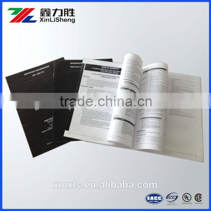 Electronics Quick Guide booklet CMYK Printed ;Black Cover Fewer pages Booklet ; video booklets ; Stalpe/Perfect Binding booklet