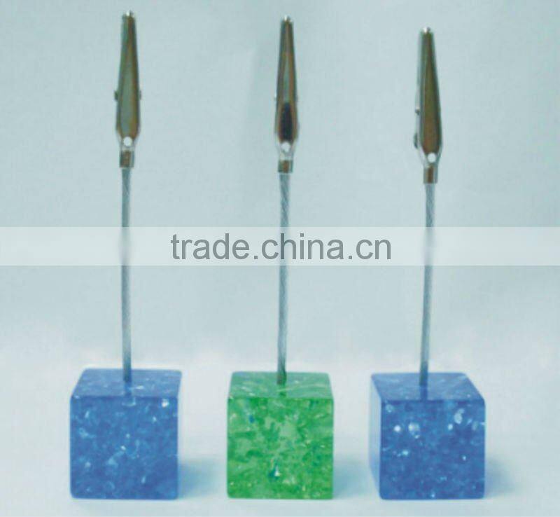 memo clip holder metal paper clip photo holder decorative