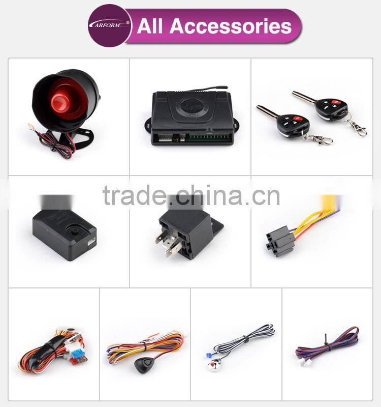 Top selling PIN code programmable gsm car alarm system with remote engine starter and cameras