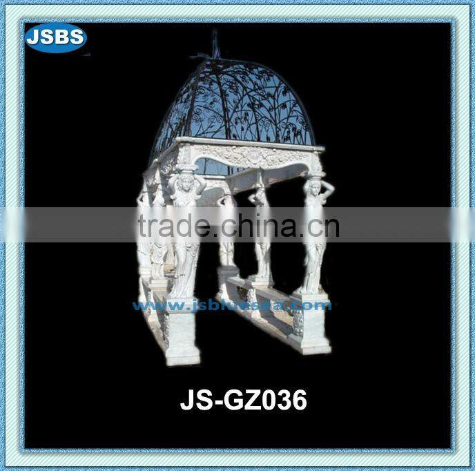 decoration outdoor luxury stone garden line gazebo