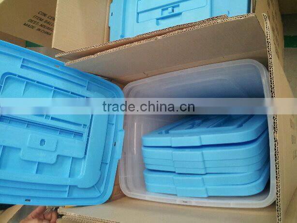 Clear plastic donation box