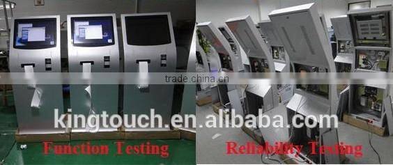 19" Interactive Kiosk,Ticket Printing Touch Screen Kiosk / Touch Kiosk Bank Payment