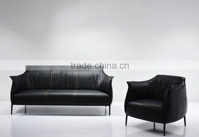 New Modern hot selling price cheap latest italian leather sofa design with kd iron legs