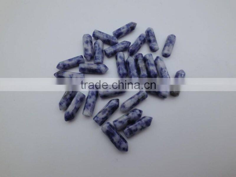 Wholesale Natural Tiger Eye Gems Stones Hexagonal Crystal Amazonite Point Healing Necklaces Earrings Pendant Beads Jewelry