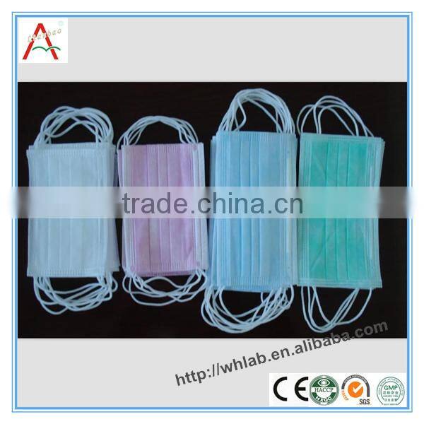 Disposable face mask for food service