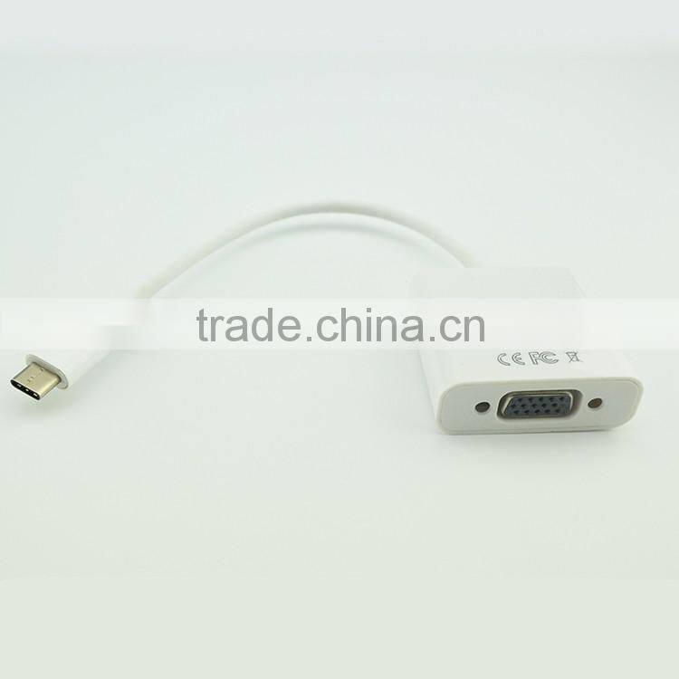 Client custom usb c type to VGA adapter wire with pva jacket
