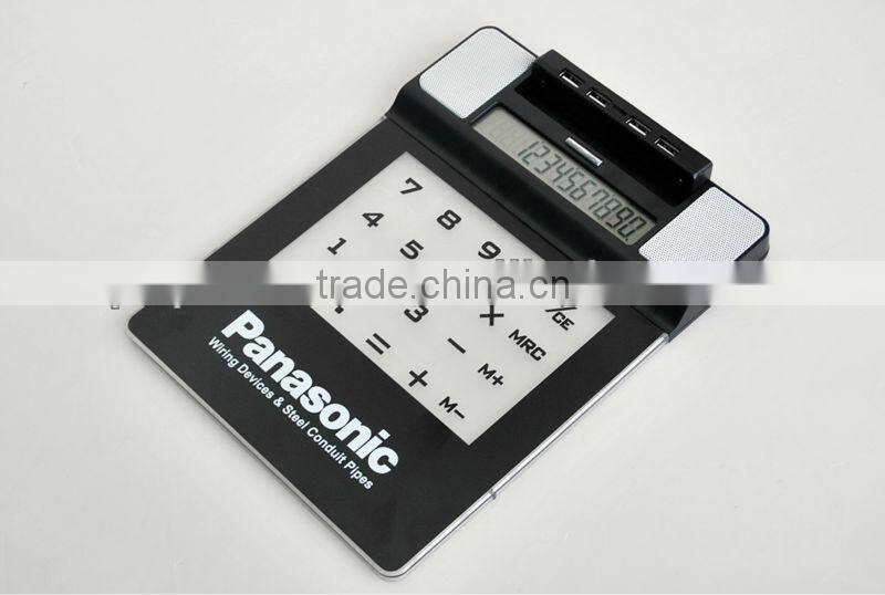 Electronic multifunctional mousepad with usb hub