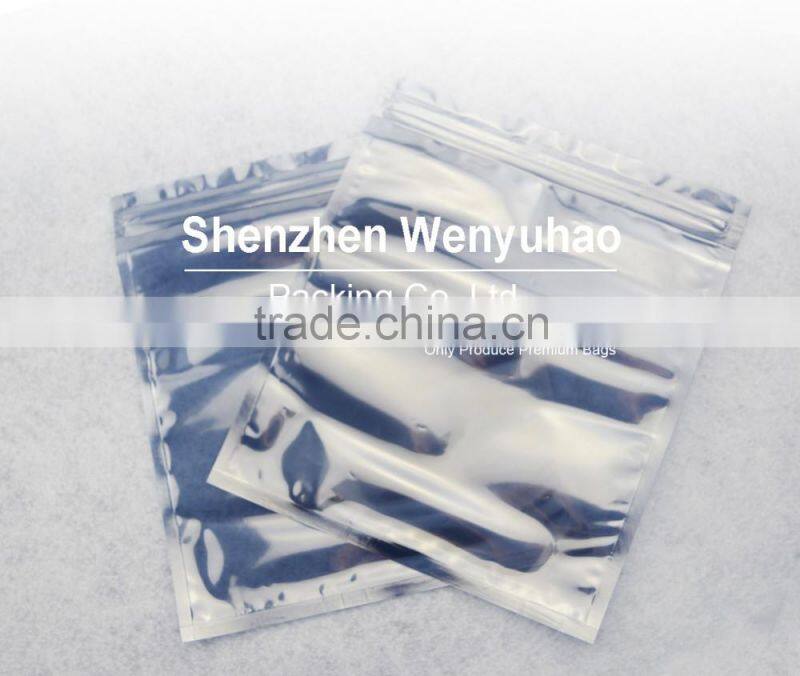 resealable lamination zipper PET PE lamination packing bag , antistatic vacuum bag