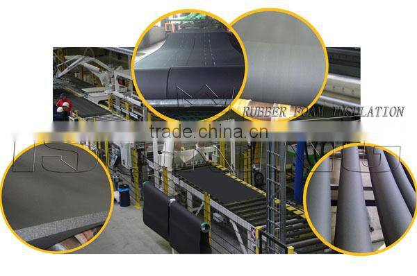 Low thermal conductivity rubber foam insulation sheet