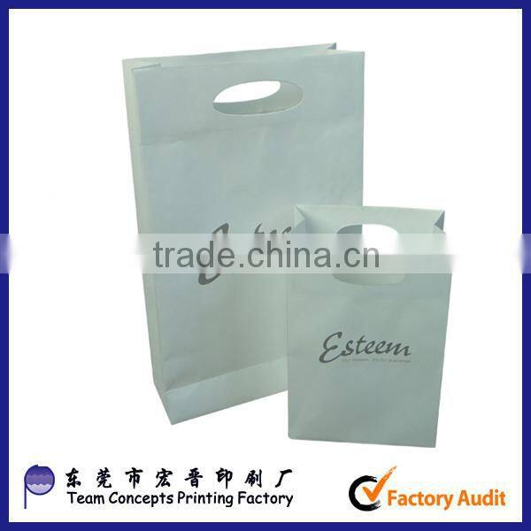 cheap white kraft paper gift bag