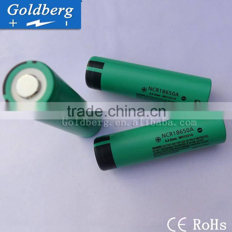 Flat top Pana NCR18650A protected rechargeable 3100mAh 3.7V 18650 lithium batteries authentic cells from Japan