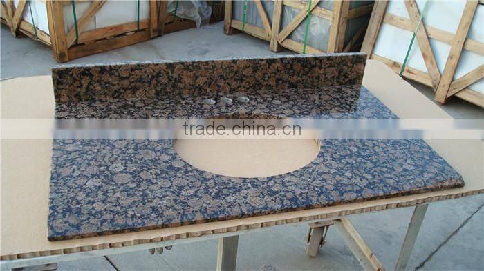 four side apron countertop, single sink