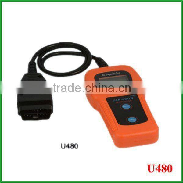 Free shipping!1pc U480 OBD2 CAN BUS OBDII Engine Code Reader Scanner