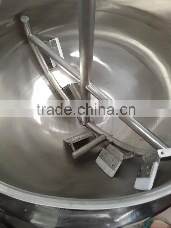High quality and low price tilting jacketed gas cooking pot