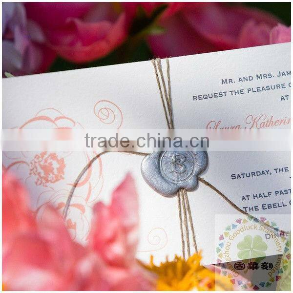 Custom logo design Wedding self adhesive sealing wax stickers