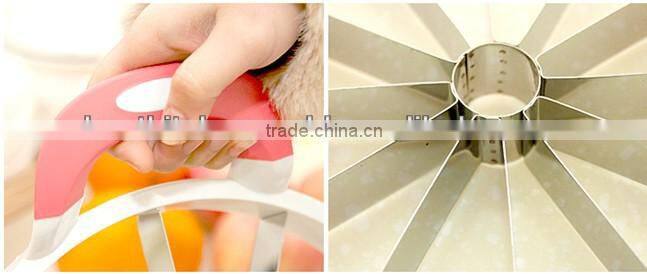 TPR Skidproof Handle Watermelon Cutter Cantaloupe Cutter