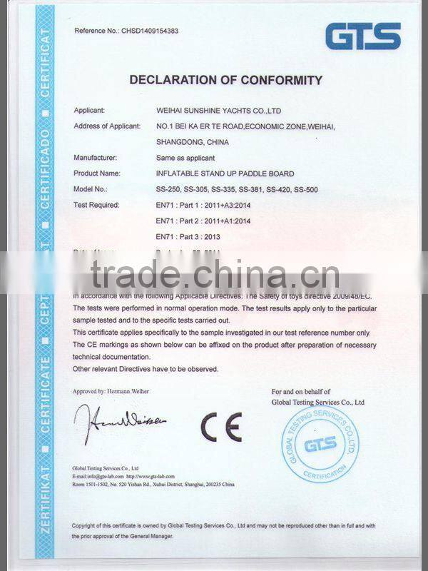 Sunshine promotion board Inflatable SUP , stand up paddle board, inflatable surfboard