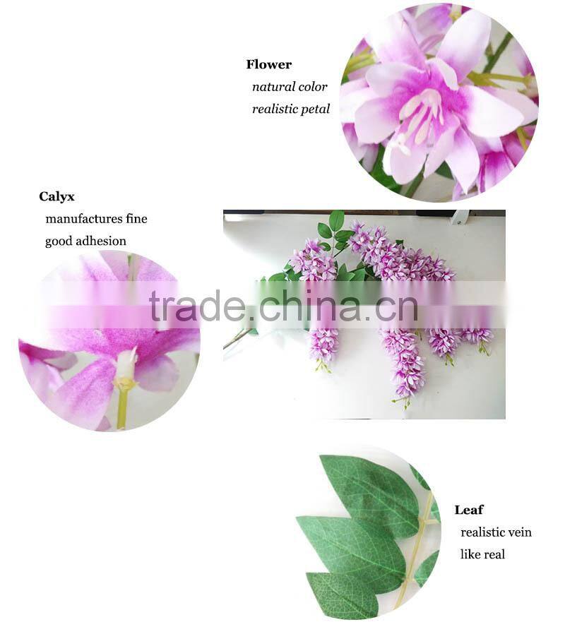 artificial flower cheap wisteria factory price