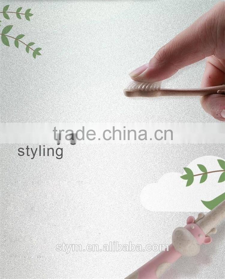 Wheat Straw Non-toxic Wholesale Kid toothbrush Child toothbrush Baby toothbrush