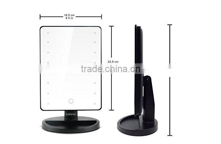 new model Led light make up mirror/Led table mirror with touch control switch