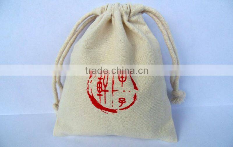 calico cotton bag drawstring Backpack Bag cotton bag