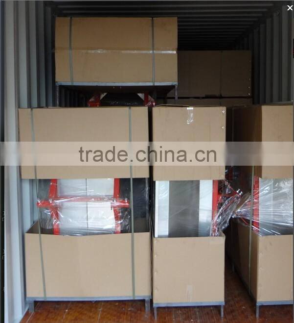 ATV tow behind box dump trailer with 300mm high cage