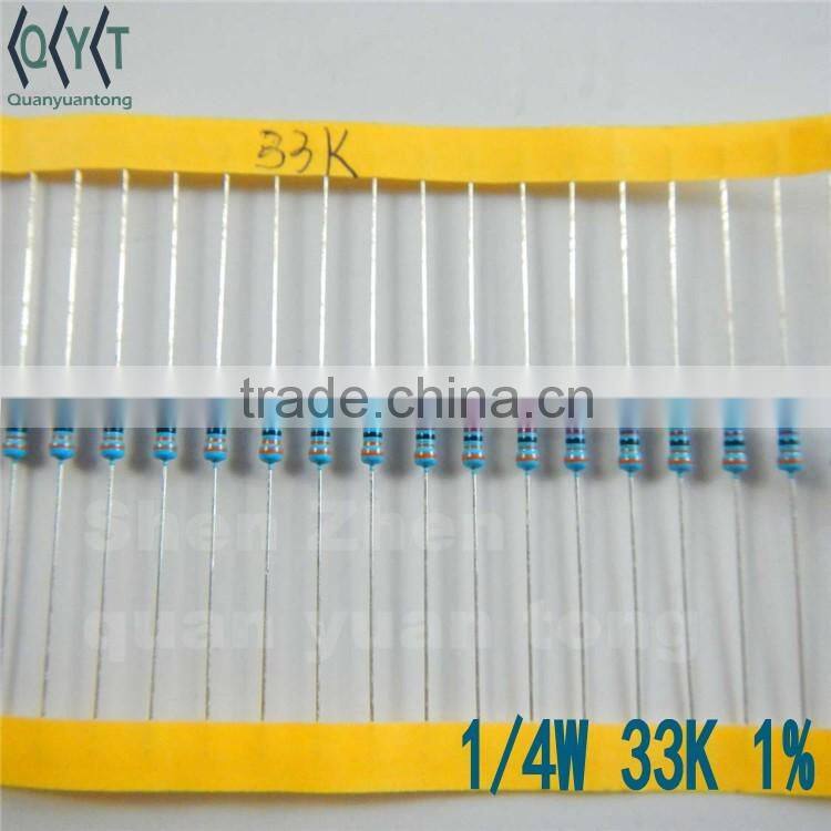Resistors 1/4W 1% 33K NEW