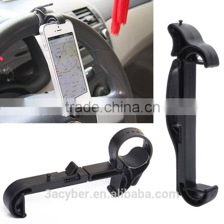 Car Phone Holder/Mobile Phone Car Holder Multifunction Steering Wheel Vehicle Navigation Car GPS Rest Creative Supplies