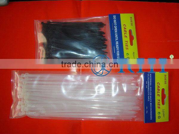 double lock cable tie, double loop cable tie, plastic cable tie 8*400