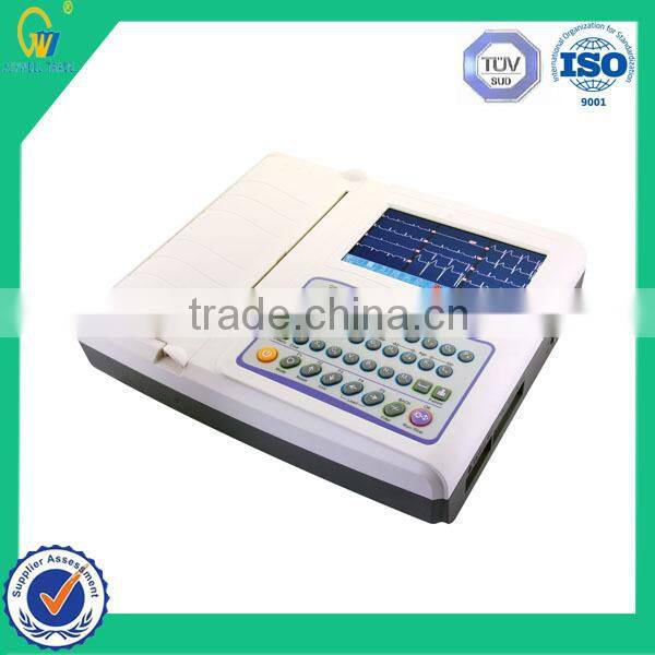 light-weight Patient monitor 12 Channels 12 Leads ECG/EKG machine