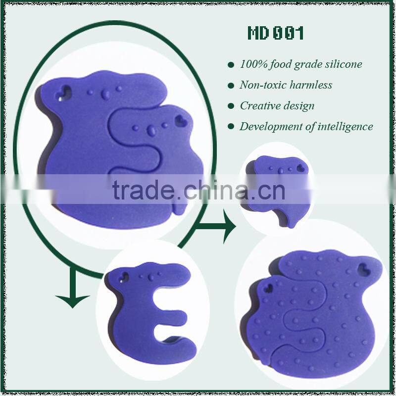 fashion silicone jewelry silicone bracelet teether mom style