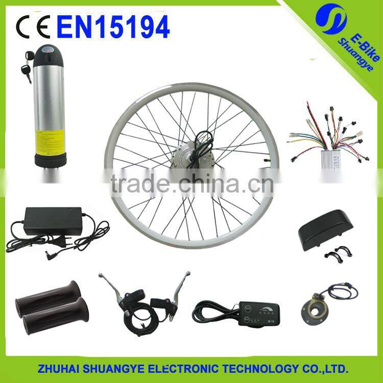 CE battery Electric bicycle kit / E bike conversion kit / 24V/36V/48V 250-1000W Motor
