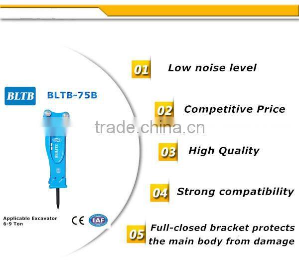 Beilite Hydraulic Hammer Rock Breaker for 6-9 ton various excavator,loader