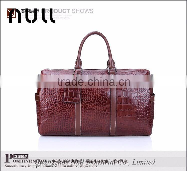 Mens Tote Travel Genuine Leather Oversized Wear-resist Travel Duffle Weekend Bag