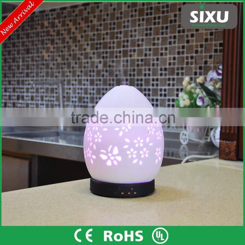 Essential aroma diffuser, ultrasonic fragrance nebulizer, led mist generator