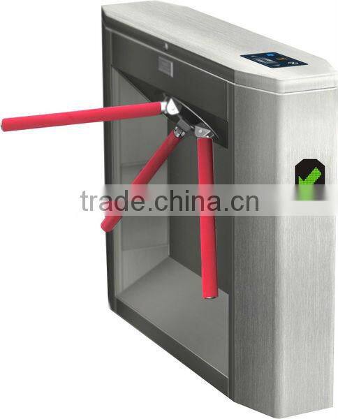 RFID access control turnstile with Factory Price Electric Semi Automatic Tripod Turnstile gate