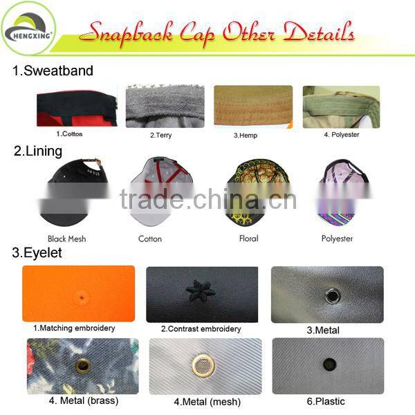 High quality most fashion custom cap with mesh