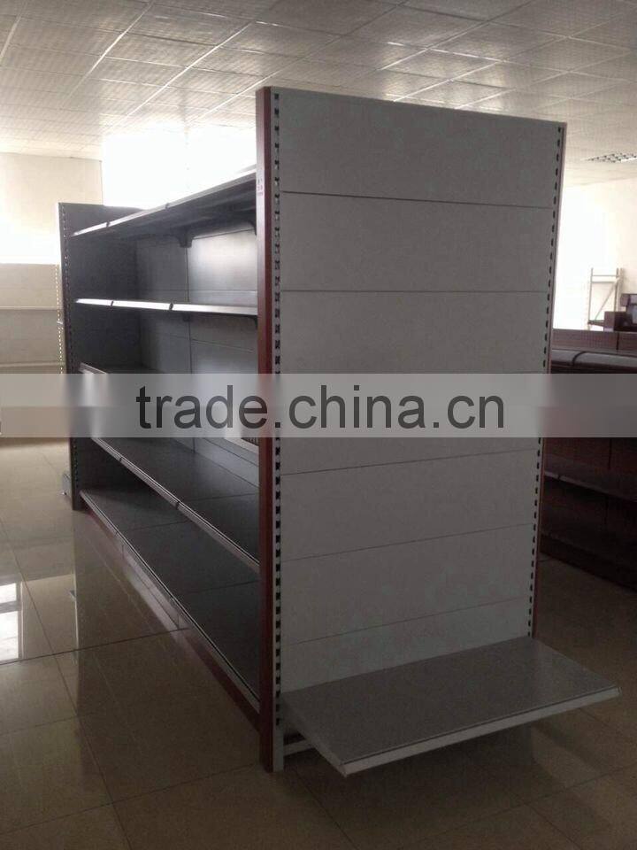 perforated supermarket display rack, gondola supermarket shelf