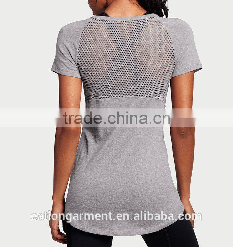 see through back tall t-shirts wholesale free samples made in China